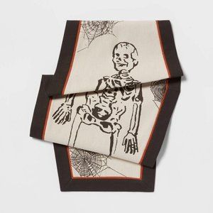 Threshold Halloween coffin shaped table runner 16" x 40" spooky party decor